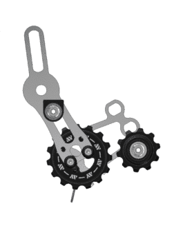 Universal chain tensioner with spring
